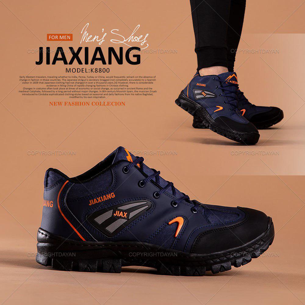 کفش مردانه Jiaxiang مدل K8800 (سرمه ای) 