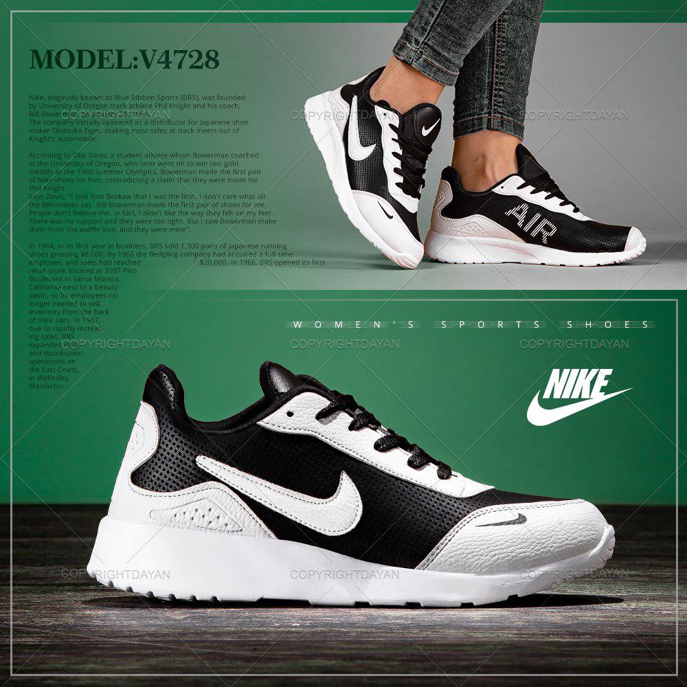 کفش زنانه Nike مدل V4728 رنگ مشکی سفید