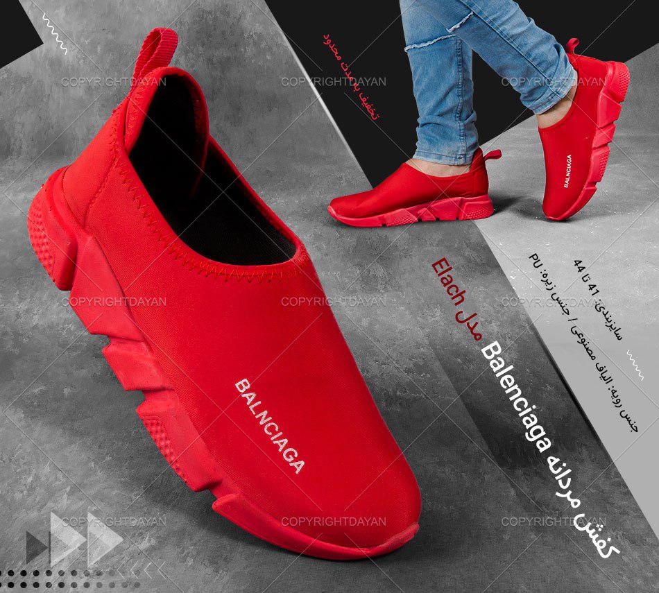 کفش مردانه بالنسیاگا Balenciaga مدل الاچ Elach (قرمز)