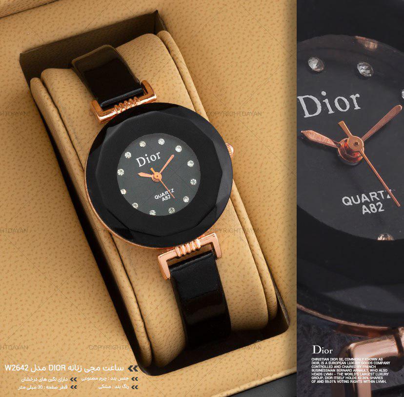 ساعت مچی زنانه Dior مدل W2642 (مشکی) 