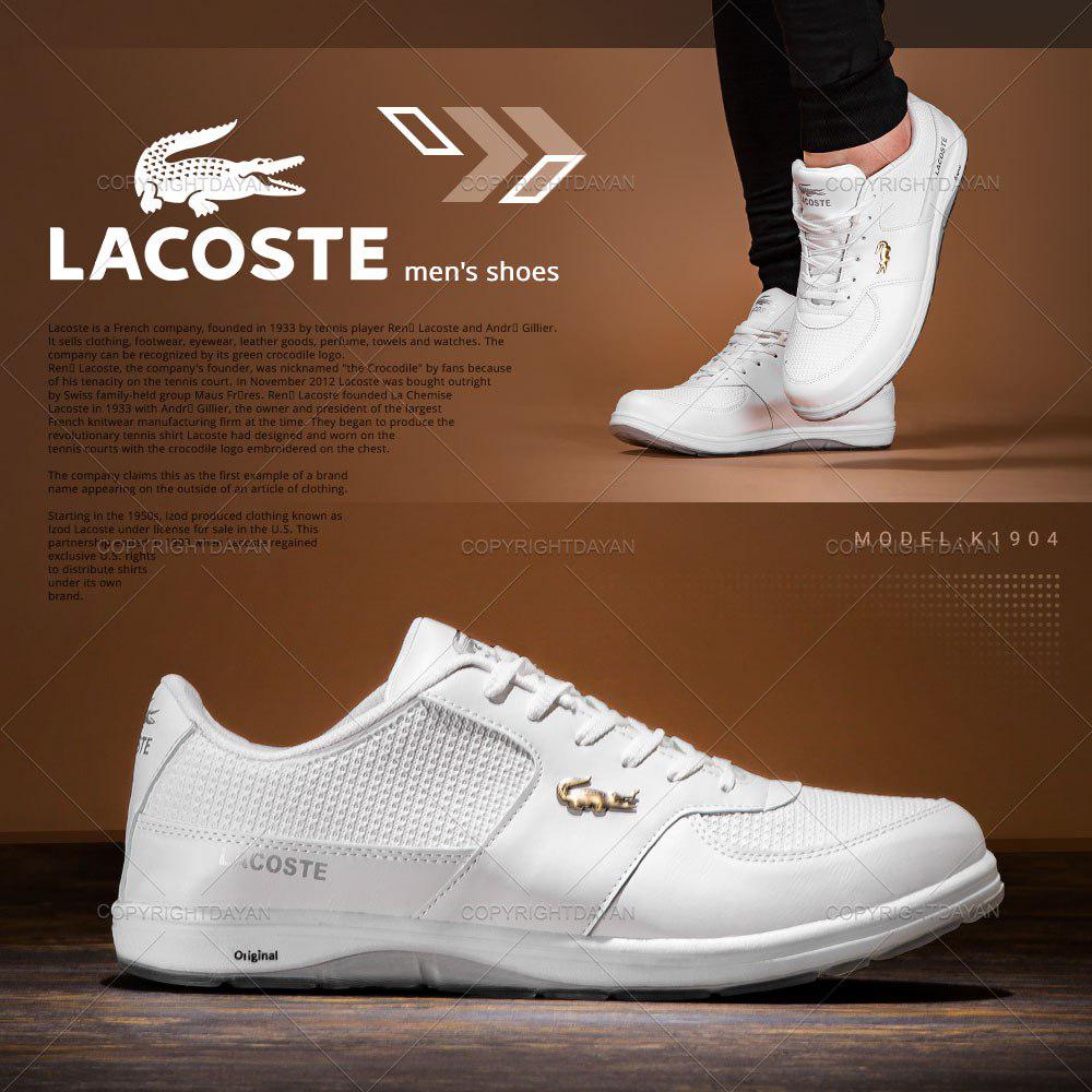کفش مردانه Lacoste مدل K1904 (سفید)