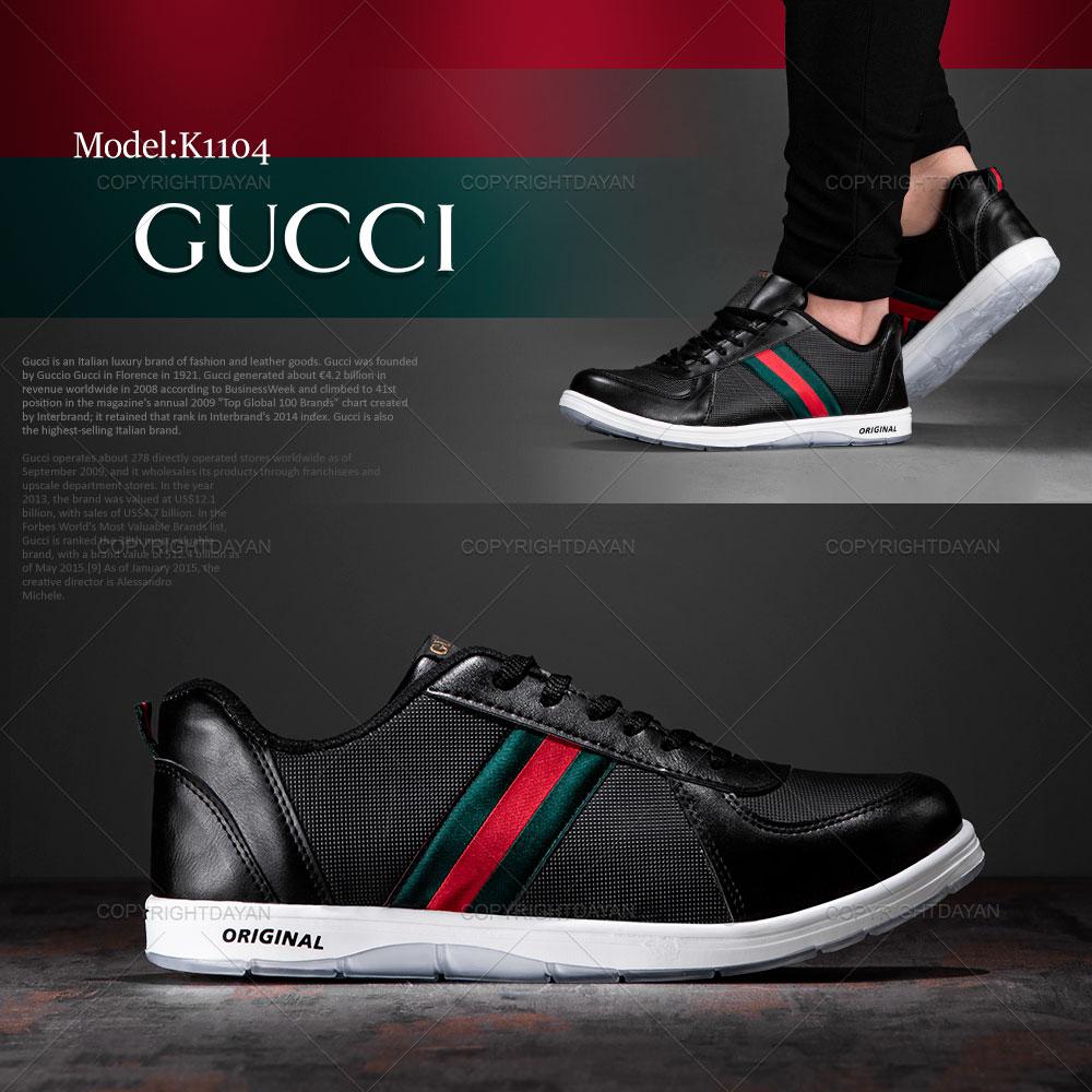 کفش مردانه Gucci مدل K1104 (مشکی)