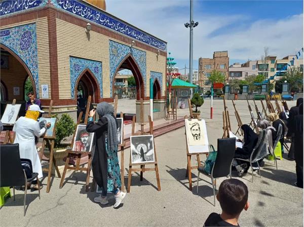 برگزاری کارگاه هنرهای تجسمی «آیینه انقلاب» در شهرستان پاکدشت