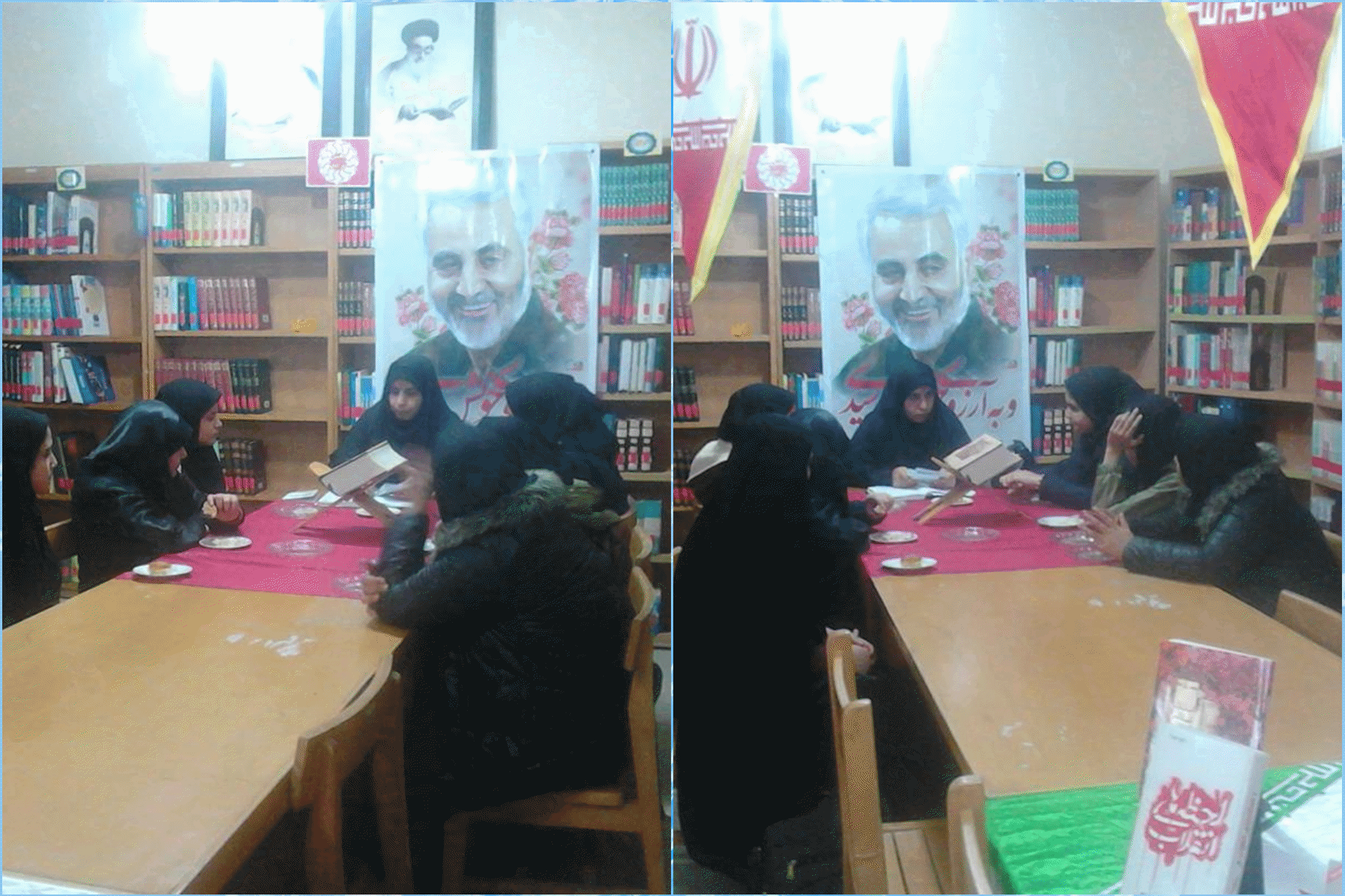خوانش کتاب بیانه گام دوم انقلاب توسط اعضای فعال کتابخانه در کتابخانه حجه الاسلام اکبریان 