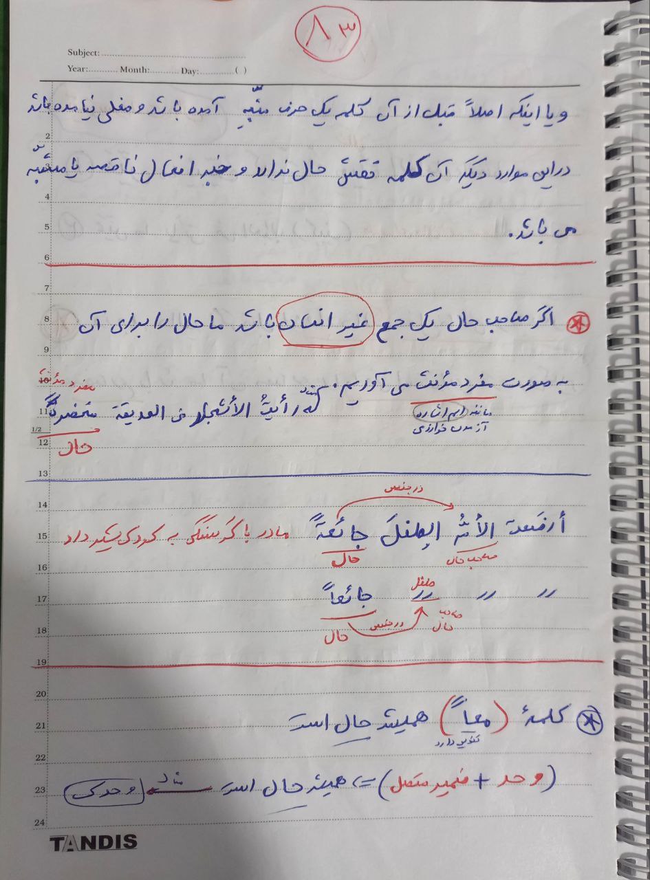 جزوه حال | درس ۲ عربی دوازدهم 1