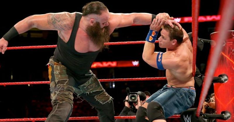 مسابقات WWE | جان سینا vs بران استرومن در شو راو ۲۰۱۷ 1