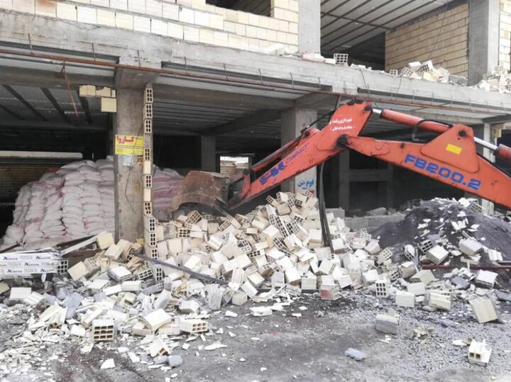 تخریب ۳۴ فقره ساخت‌وساز غیرمجاز در پاکدشت