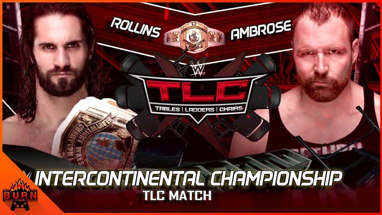 مسابقات WWE | ست رولینز vs دین آمبروز در tlc 2018 1