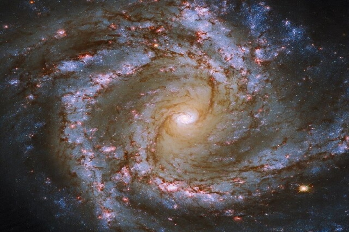 تصویری از یک کهکشان ستاره‌فشان